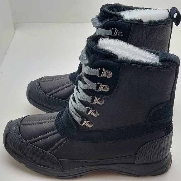 Rockport Women Se High Hiker Waterproof Black Boots Adiprene by Adidas - Picture 4 of 15